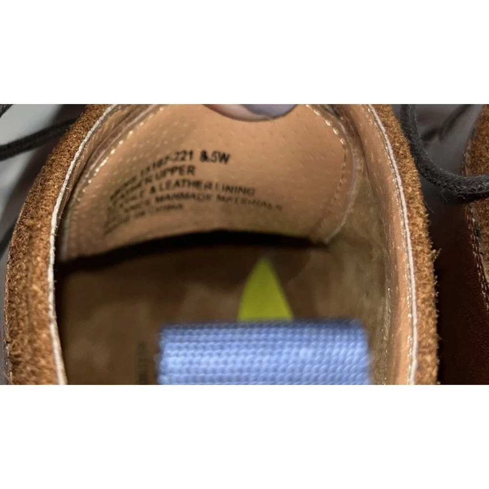 Florsheim Mens Uptown Chukka Boots US 8.5W Cognac Brown Leather‎ Lace Up Shoes